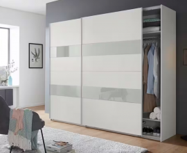 Omara Tona 2, 225 cm, Barva Bela, steklo, po naročilu