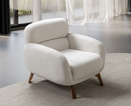Fotelj Belize, Barva bež /VZMETENO, po naročilu