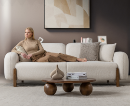 Trosed Belize, Barva bež / VZMETENO, po naročilu