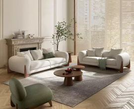 Sedežna garnitura 3+2 Capri, Barva bež / VZMETENO, po naročilu