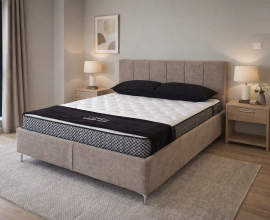 Posteljni okvir z dnom Cardiff, ležišče 160x200 Barva rjavo / bež, po naročilu
