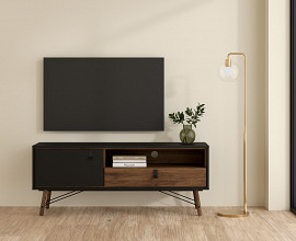 TV element Cordoba 06 Barva črna, oreh, po naročilu