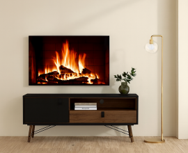 TV element Cordoba 06 Barva črna, oreh, po naročilu