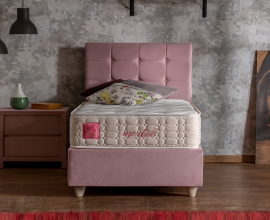 Posteljni okvir Emily 90x200 z dvižnim dnom in predalom