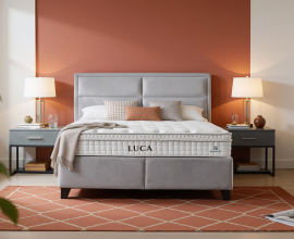 Boxspring postelja Havana, Komplet z dvižnim dnom, predalom in vzmetnico 160x200 , Barva siva mikrotkanina