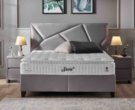 Posteljni okvir Linea 140x200 z dvižnim dnom in predalom, Barva siva