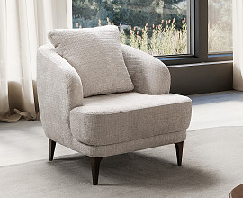 Fotelj Odesa, Barva bež, zoreh / VZMETENO, po naročilu