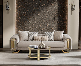 Dvosed Maxi Romeo, Barva bež , zlata / VZMETENO, po naročilu