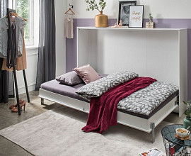Stenska postelja Smart 02 120x200 , Barva bela