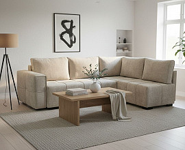 Sedežna garnitura Split Barva Bež, leva ali desna postavitev, po naročilu