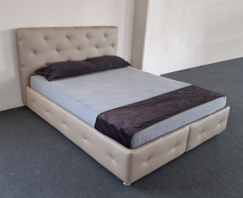 Boxspring postelja Sprint, Komplet z dnom in vzmetnico 160x200 , Barva kapučino