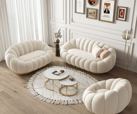 Sedežna garnitura Daisy 3+2 Barva siva / VZMETENO, po naročilu
