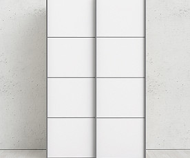 Omara Verona 2 vrata, 5 polic, 122 cm Barva bela