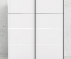 KOMPLET spalnica OSAKA 180x200 Z DNOM in VZMETNICO, Omara 180 cm, Barva bela, drsna