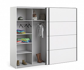 Omara Verona 2 vrata, 10 polic, 242 cm Barva bela
