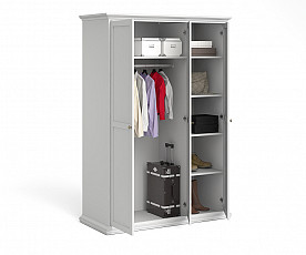 Omara Florence, 3 Vrata 138 cm, Barva bela