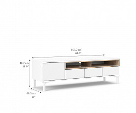 Tv element Sony 05 Barva bela hrast, po naročilu