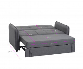 Dvosed Apartma 02, Barva Siva tkanina