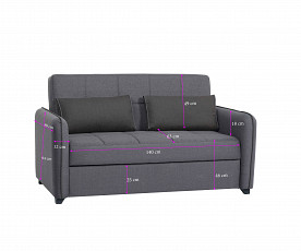 Dvosed Apartma 02, Barva Siva tkanina