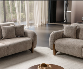 Sedežna garnitura 3+2 Belize, Barva Kapučino / VZMETENO, po naročilu