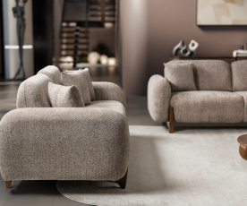 Sedežna garnitura 3+2 Belize, Barva Kapučino / VZMETENO, po naročilu