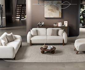 Sedežna garnitura 3+2 Belize, Barva Bež / VZMETENO, po naročilu