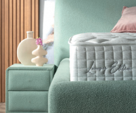 Boxspring postelja Bendigo Komplet z dvižnim dnom, predalom in vzmetnico 180x200 , Barva zelena, po naročilu