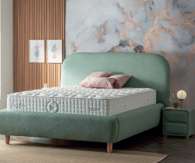 Boxspring postelja Bendigo Komplet z dvižnim dnom, predalom in vzmetnico 160x200 , Barva zelena, po naročilu