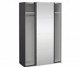 Omara Berg 2 vrata, 5 polic, 138,5 cm Barva črna, 2x ogledalo, po naročilu