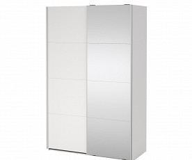 Omara Berg 2 vrata, 5 polic, 138,5 cm Barva bela, ogledalo, po naročilu