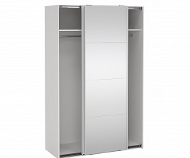 Omara Berg 2 vrata, 5 polic, 138,5 cm Barva bela, ogledalo, po naročilu