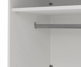 Omara Bergamo 2 vrata, 5 polic, 178,5 cm Barva bela+ ogledalo