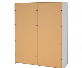 Omara Bergamo 2 vrata, 5 polic, 178,5 cm Barva bela+ ogledalo