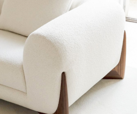 Fotelj Capri, Barva bež / VZMETENO, po naročilu