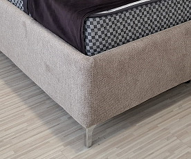 Boxspring postelja Cardif, Komplet z dnom in vzmetnico 160x200 , Barva rjavo / bež