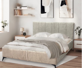 Posteljni okvir z dnom Cardiff, ležišče 160x200 Barva bež