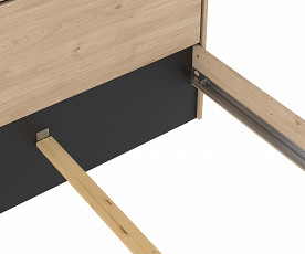 Posteljni okvir Cordoba, ležišče 160x200 Barva hrast, po naročilu