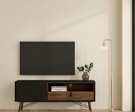 TV element Cordoba 06 Barva črna, oreh, po naročilu