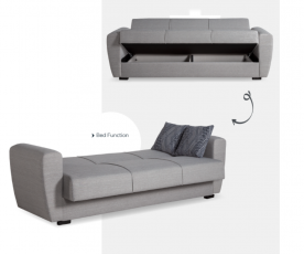 Sedežna garnitura Dolce 3+2 Barva svetlo siva / VZMETENO