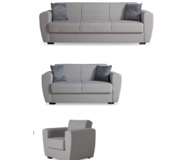 Sedežna garnitura Dolce 3+2 Barva svetlo siva / VZMETENO