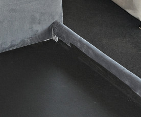 Boxspring postelja Eddie, Komplet z dnom in vzmetnico 140x200 , Barva siva, po naročilu