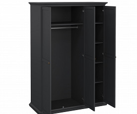 Omara Florence, 3 Vrata 138 cm, Barva siva, po naročilu