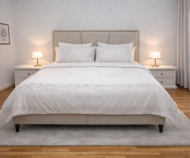 Boxspring Postelja Hamilton, Komplet z dvižnim dnom, predalom in vzmetnico 160x200 , Barva bež, mikrotkanina