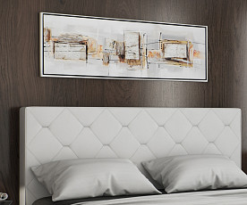 Boxspring postelja Imola, Komplet z letvenim dnom in vzmetnico 160x200 , Barva bela regenrirano USNJE