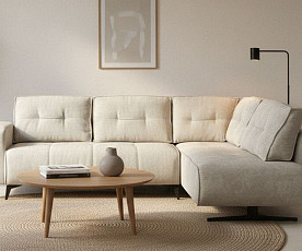 Sedežna garnitura Izola Barva bež leva ali desna postavitev / VZMETENO, po naorčilu