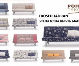 Trosed Jadran 190 , Barva črna, bež, zelena, po naročilu