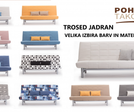 Trosed Jadran 190 , Barva črna, bež, zelena, po naročilu