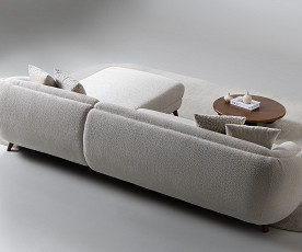 Sedežna garnitura Jesse Barva Bež, leva ali desna postavitev/ VZMETENO, po naročilu