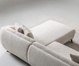 Sedežna garnitura Jesse Barva Bež, leva ali desna postavitev/ VZMETENO, po naročilu