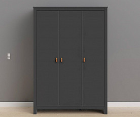 Omara Lexington 3 Vrata 126 cm, Barva siva